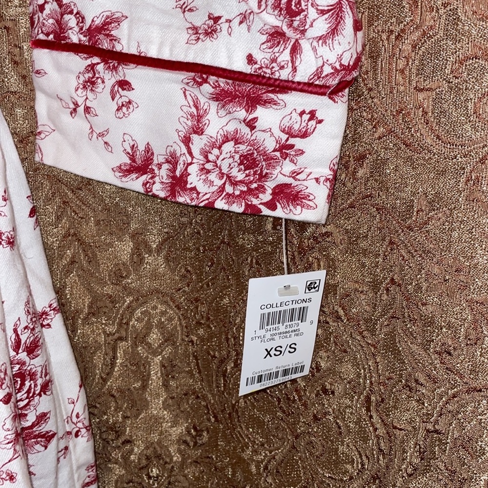 NWT CHARTER CLUB INTIMATES Women’s Floral Print Robe.  Size XS/S. - Picture 5 of 8